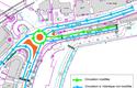Giratoire Place St Dévote - Schéma de circulation avec le nouveau giratoire, Place St Dévote Giratoire Place St Dévote - Schéma de circulation avec le nouveau giratoire, Place St Dévote