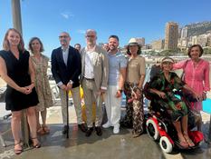 Inauguration de la saison 2025 du site Handiplage du Larvotto - DR - Inauguration de la saison 2025 du site Handiplage du Larvotto - DR