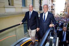 inauguration escalators - S.A.S. le Prince Albert II et Gérard Spinelli©Direction de la Communication-Manuel Vitali