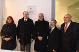 Inauguration poste de police Saint Roman - S.A.S. le Prince Souverain, entouré, de gauche à droite, de Marie-Pierre Gramaglia, Conseiller de Gouvernement-Ministre de l'Equipement, de l'Environnement et de l'Urbanisme, Richard Marangoni, Directeur de la Sûreté Publique, Patrice Cellario, Conseiller de Gouvernement-Ministre de l'Intérieur et Jacques Wolzok, Syndic de l'immeuble Monte-Carlo Sun. © Direction de la Communication / Manuel Vitali Inauguration poste de police Saint Roman - S.A.S. le Prince Souverain, entouré, de gauche à droite, de Marie-Pierre Gramaglia, Conseiller de Gouvernement-Ministre de l'Equipement, de l'Environnement et de l'Urbanisme, Richard Marangoni, Directeur de la Sûreté Publique, Patrice Cellario, Conseiller de Gouvernement-Ministre de l'Intérieur et Jacques Wolzok, Syndic de l'immeuble Monte-Carlo Sun. © Direction de la Communication / Manuel Vitali