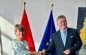 Isabelle BERRO-AMADEI et Maroš ŠEFČOVIČ - Bruxelles.©DR - ©DR Isabelle BERRO-AMADEI et Maroš ŠEFČOVIČ - Bruxelles.©DR - ©DR