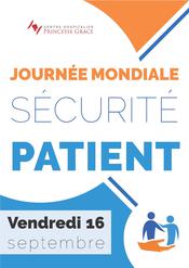 Journée mondiale de la sécurité des patients