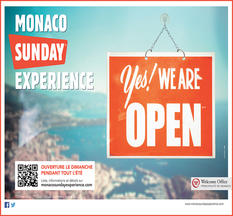 L'affiche de l'opération. - L’ensemble des informations ainsi recueillies figurera sur le site internet dédié à cette opération et mis en ligne à l’adresse : www.monacosundayexperience.com