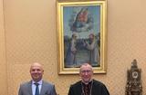 Laurent Anselmi et Cardinal - M. Laurent ANSELMI reçu par le Cardinal Pietro PAROLIN (©DR) Laurent Anselmi et Cardinal - M. Laurent ANSELMI reçu par le Cardinal Pietro PAROLIN (©DR)