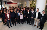 Voir la photo - 
Serge Telle, Ministre d'Etat, a reçu le 27 novembre dernier les 30 étudiants de Matrice sélectionnés pour réfléchir aux problématiques liées au développement numérique de la Principauté. © Direction de la Communication - Manuel Vitali