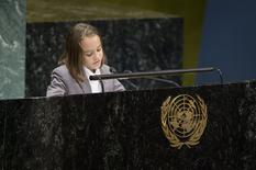 Maylen ONU - Mayleen, 9 ans, représente Monaco à l’ONU ©DR