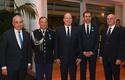 Médailles Thomas Fouilleron Colonel Varo - Autour de S.A.S. le Prince Souverain, Serge Telle, Ministre d’Etat, Laurent Stefanini, Ambassadeur de France à Monaco, Colonel Tony Varo, Commandant Supérieur de la Force Publique, et Thomas Fouilleron, Directeur des Archives et de la Bibliothèque du Palais princier. ©Direction de la Communication / Manuel Vitali Médailles Thomas Fouilleron Colonel Varo - Autour de S.A.S. le Prince Souverain, Serge Telle, Ministre d’Etat, Laurent Stefanini, Ambassadeur de France à Monaco, Colonel Tony Varo, Commandant Supérieur de la Force Publique, et Thomas Fouilleron, Directeur des Archives et de la Bibliothèque du Palais princier. ©Direction de la Communication / Manuel Vitali
