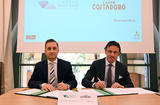 MIE Costadoro - Julien Cellario, Commissaire du Pavillon de Monaco et Directeur Général de MIE et Giulio Trombetta, Directeur général de Costadoro @Direction de la Communication/Manuel Vitali MIE Costadoro - Julien Cellario, Commissaire du Pavillon de Monaco et Directeur Général de MIE et Giulio Trombetta, Directeur général de Costadoro @Direction de la Communication/Manuel Vitali