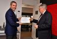 MIS PASSI - Dominique RIBAN, Directeur de l’Agence Monégasque de Sécurité Numérique (AMSN), remettant à Anthony BOIRA, Directeur de la société Monaco Informatique Service (MIS) (à gauche sur la photo), le diplôme de qualification de Prestataire d’Audit de la Sécurité des Systèmes d’Information (PASSI). © Direction de la Communication/Michael Alesi MIS PASSI - Dominique RIBAN, Directeur de l’Agence Monégasque de Sécurité Numérique (AMSN), remettant à Anthony BOIRA, Directeur de la société Monaco Informatique Service (MIS) (à gauche sur la photo), le diplôme de qualification de Prestataire d’Audit de la Sécurité des Systèmes d’Information (PASSI). © Direction de la Communication/Michael Alesi