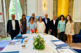 Mme l'Ambassadeur de Monaco en Espagne réunit les Consuls de Monaco. ©DR - De gauche à droite : M. Philippe Guillaumet, Consul de Monaco à Madrid ; Mme Nuria Grinda,Ambassade de Monaco en Espagne ; S.E. Mme Catherine FAUTRIER-ROUSSEAU,Ambassadeur ; M. Fransisco Granero Jimenez, Consul Général de Monaco à Barcelone ; Mme Fransisca Julia-Iborra, Consul de Monaco à Valence ; M. Juan Fuentes-Tabares, Consul de Monaco à Tenerife ; M. Gonzalo Guzman-Uribe, Consul de Monaco à Bilbao ; Mme Cristina Ybarra,Ambassade de Monaco en Espagne ; Mlle Marie de Jouffroy d’Abbans, Ambassade de Monaco en Espagne. ©DR