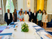 Mme l'Ambassadeur de Monaco en Espagne réunit les Consuls de Monaco. ©DR - From left to right: Mr Philippe Guillaumet, Monaco’s Consul in Madrid; Ms Nuria Grinda, Embassy of Monaco in Spain; H.E. Ms Catherine Fautrier-Rousseau, Ambassador; Mr Fransisco Granero Jimenez, Monaco’s Consul General in Barcelona; Ms Fransisca Julia-Iborra, Monaco’s Consul in Valencia; Mr Juan Fuentes-Tabares, Monaco’s Consul in Tenerife; Mr Gonzalo Guzman-Uribe, Monaco’s Consul in Bilbao; Ms Cristina Ybarra, Embassy of Monaco in Spain; Ms Marie de Jouffroy d’Abbans, Embassy of Monaco in Spain. ©DR