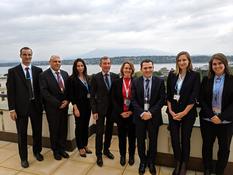 Monaco à l'AMS de l'OMS - Didier Gamerdinger, Conseiller de Gouvernement–Ministre des Affaires Sociales et de la Santé et la délégation monégasque ©DR