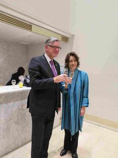 Monaco Japon OPMC - S.E. M. Patrick Médecin, Ambassadeur de Monaco au Japon et Tomomi Nishimoto Chef d'orchestre ©DR