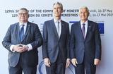 Monaco participe à la 129ème Session du Comité des Ministres à Helsinki - Gilles Tonelli, Conseiller de Gouvernement-Ministre des Relations Extérieures et de la Coopération entouré de M. Timo Soini, Ministre des Affaires Etrangères de la Finlande et de M. Thorbjøn Jagland, Secrétaire général du Conseil de l’Europe ©DR