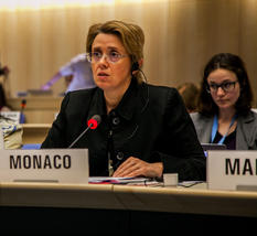 ONUSIDA 2016 - S.E. Mme Carole Lanteri, Ambassadeur, Représentant permanent de la Principauté auprès de l’Office des Nations Unies à Genève ©UNAIDS