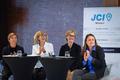 PDJ JCEM DEEU - De gauche à droite : Armelle Roudaut-Lafon, Directeur des Affaires Maritimes ; Valérie Davenet, Directeur de l’Environnement ; Céline Caron-Dagioni, Conseiller de Gouvernement – Ministre de l’Equipement, de l’Environnement et de l’Urbanisme et Estelle Antognelli Responsable de la cellule RSE à la Direction du Tourisme et des Congrès ©Direction de la Communication / Stéphane Danna