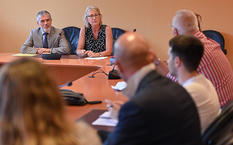 Poins sur la lutte contre les incivilités routières - M. Patrice Cellario, Conseiller de Gouvernement–Ministre de l’Intérieur, et Mme Sylvie Petit-Leclair, Procureur Général de la Principauté © - Direction de la Communication /Michael Alesi