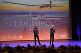 Projection Solar Impulse - ©Direction de la Communication / Manuel Vitali Projection Solar Impulse - ©Direction de la Communication / Manuel Vitali