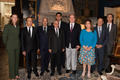 Quartet tunisien  - Autour de S.A.S. le Prince Souverain, de gauche à droite : Mme Anne-Marie Boisbouvier, Conseiller au Cabinet Princier ; M. Ameur Chiha, Consul honoraire de Tunisie à Monaco ; M. Abdessatar Ben Moussa, Ligue Tunisienne de Défense des Droits de l’Homme ; M. Hassine Abassi, Secrétaire Général de l’Union Générale Tunisienne du Travail ; M. Hamed Ben Brahim, Consul Général de Tunisie à Monaco ; Mme Ouided Bouchamaoui, Union Tunisienne de l’Industrie, du Commerce et de l’Artisanat ; M. Slah-Eddine Bensaid, Consul Général de Monaco en Tunisie et M. Gilles Tonelli Conseiller de Gouvernement-Ministre des Relations Extérieures et de la Coopération. ©Eric Mathon/Palais Princier