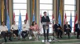 Réception ONU - De gauche à droite : M. Felipe Massa, Mme. Susie Wolff, M. Gildo Pallanca Pastor, S.E. Mme Isabelle Picco, S.E. M. Miroslav Lajack, MM. David Coulthard, Jean Todt et Alejandro Agag ©DR Réception ONU - De gauche à droite : M. Felipe Massa, Mme. Susie Wolff, M. Gildo Pallanca Pastor, S.E. Mme Isabelle Picco, S.E. M. Miroslav Lajack, MM. David Coulthard, Jean Todt et Alejandro Agag ©DR