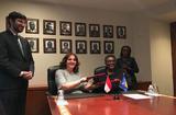 Relations diplo Barbade - S. E. Mme Elizabeth Thompson et S. E. Mme Isabelle Picco, Représentantes permanentes auprès des Nations Unies ©DR Relations diplo Barbade - S. E. Mme Elizabeth Thompson et S. E. Mme Isabelle Picco, Représentantes permanentes auprès des Nations Unies ©DR