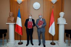 renouvellement partenariat France Monaco - S.E. M. Laurent Stefanini, Ambassadeur de France à Monaco et M. Laurent Anselmi, Conseiller de Gouvernement – Ministre des Relations Extérieures et de la Coopération ©Direction de la Communication/Michael Alesi