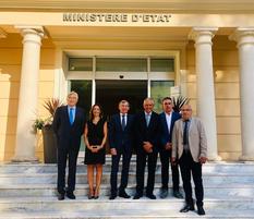 Réunion DASS-Association Frontalieri Autonomi Intemeli - From left to right: Robert Chanas, Ludmilla Raconnat Le Goff, Didier Gamerdinger, Roberto Lacchin, Maurizio Morabito and Roberto Parodi. ©DR