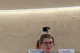 S.E Mme Carole LANTERI à la 53ème session du Conseil des droits de l’Homme de l’ONU © DR - S.E Mme Carole LANTERI à la 53ème session du Conseil des droits de l’Homme de l’ONU © DR