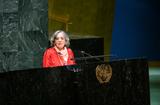 S.E. Mme Isabelle Picco à la tribune de l’ONU, le 2 décembre 2021. © UN Photo-Loey Felipe - S.E. Mme Isabelle Picco à la tribune de l’ONU, le 2 décembre 2021. © UN Photo-Loey Felipe