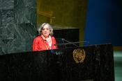 S.E. Mme Isabelle Picco à la tribune de l’ONU, le 2 décembre 2021. © UN Photo-Loey Felipe - S.E. Mme Isabelle Picco à la tribune de l’ONU, le 2 décembre 2021. © UN Photo-Loey Felipe