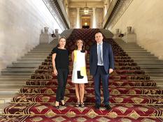 Voir la photo - Photo caption:  from left to right, Valérie Bruell-Melchior, Minister-Counsellor at the Embassy of Monaco in France, Ludmilla Raconnat-Le-Goff, Secretary General of the Ministry of Health and Social Affairs and H.E. Mr. Christophe Steiner, Ambassador to the French Republic - © DR