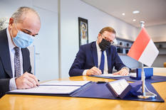 Signature de l’Accord de coopération d’appui aux programmes du Conseil de l’Europe - © DR