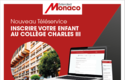 Téléservice CCIII - Un nouveau téléservice pour les inscriptions au Collège Charles III Téléservice CCIII - Un nouveau téléservice pour les inscriptions au Collège Charles III