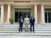 Visite Alexis Mohamed - Chargé de mission Djibouti. ©DR - From left to right:  Alexis Mohamed, Head of Mission to the Presidency of Djibouti, Laurent Anselmi, Minister of Foreign Affairs and Cooperation, and Jean-Jacques Robin, Honorary Consul of Djibouti in Monaco. ©DR