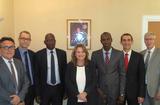 Visite CRF sénégalaise à Monaco - Marie-Pascale Boisson, Directeur du SICCFIN, entourée de la délégation sénégalaise et de ses collaborateurs. ©DR
