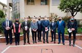 Visite Ministre d'Etat Centre de Coordination Gérontologique - De gauche à droite : Dr Alexandre Bordero, Marie-Piere Gramaglia, Didier Gamerdinger, Dr Sandrine Louchart de la Chapelle, George Marsan, S.E. M. Pierre Dartout, Philippe Migliasso, Stéphane Valeri, Benoîte de Sevelinges. ©Direction de la Communication / Michael Alesi Visite Ministre d'Etat Centre de Coordination Gérontologique - De gauche à droite : Dr Alexandre Bordero, Marie-Piere Gramaglia, Didier Gamerdinger, Dr Sandrine Louchart de la Chapelle, George Marsan, S.E. M. Pierre Dartout, Philippe Migliasso, Stéphane Valeri, Benoîte de Sevelinges. ©Direction de la Communication / Michael Alesi