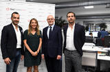 Voir la photo - Autour de S.E. M. Serge Telle, de gauche à droite, Bruno Rodrigues, Directeur des Opérations, Mireille Maccagno, Directrice Projets Stratégiques et Steve Sasportas, Directeur Général. ©Direction de la Communication / Manuel Vitali Voir la photo - Autour de S.E. M. Serge Telle, de gauche à droite, Bruno Rodrigues, Directeur des Opérations, Mireille Maccagno, Directrice Projets Stratégiques et Steve Sasportas, Directeur Général. ©Direction de la Communication / Manuel Vitali