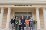 Visite Pologne - De gauche à droite : Marie-Noëlle Albertini, Conseiller diplomatique au Département des Relations Extérieures et de la Coopération ; Anne-Marie Boisbouvier, Conseiller au Cabinet de S.A.S. le Prince ; Marie-Catherine Caruso-Ravera, Directeur des Relations Diplomatiques et Consulaires ; Martin Ociepa, Sous-secrétaire d’Etat au Ministère de l’entrepreneuriat et des technologies ; Isabelle Rosabrunetto, Directeur général du Département de Relations Extérieures et de la Coopération et Aleksander Siemaszko, Chef de l’Unité des Pays Européens, Département du Commerce International, Ministère de l’Entrepreneuriat et de la Technologie de Pologne ©DR