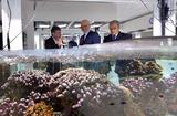 Visite SEM CSM - De gauche à droite : le Pr Denis Allemand, Directeur Scientifique ; S.E.M. Serge Telle, Ministre d'Etat et le Pr Patrick Rampal, Président du Conseil d'Administration du Centre Scientifique de Monaco ©Direction de la Communication/Manuel Vitali Visite SEM CSM - De gauche à droite : le Pr Denis Allemand, Directeur Scientifique ; S.E.M. Serge Telle, Ministre d'Etat et le Pr Patrick Rampal, Président du Conseil d'Administration du Centre Scientifique de Monaco ©Direction de la Communication/Manuel Vitali