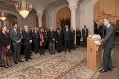 Voeux corps consulaire 2018 - Gilles Tonelli, Minister of Foreign Affairs and Cooperation, delivers his New Year address to the Diplomatic and Consular Corps accredited to the Principality © Government Communication Department / Manuel Vitali