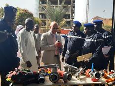 vt mali 2 - Cérémonie officielle de remise de matériel à l’Ecole nationale de la Protection Civile, à Bamako ©DR