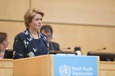 WHA 69-24 May 2016-©Chris Black WHO - H.E. Ms. Carole Lanteri, Permanent Representative of Monaco to the United Nations Office in Geneva.  © Chris Black, WHO