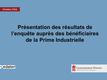 Enquête prime industrielle Enquête prime industrielle